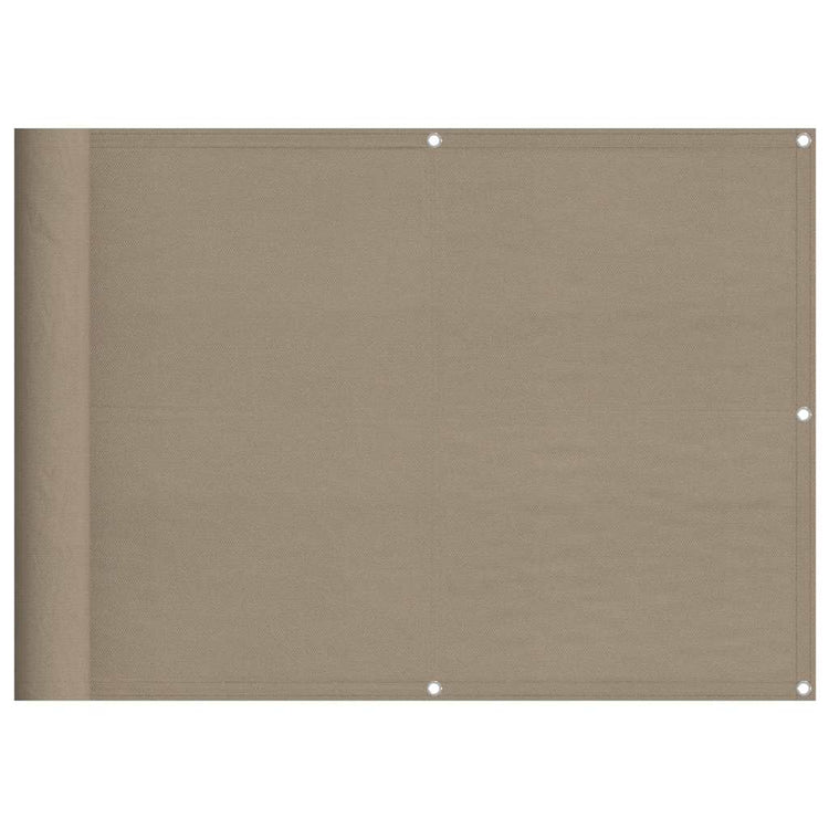 Vidaxx Balkon-Sichtschutz 75 x 700 cm, 100 % Oxford-Polyester, Taupe