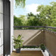 Vidaxx Balkonschirm 75x800 cm 100 % Oxford-Polyester Taupe