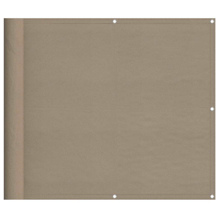 Vidaxx Balkon-Sichtschutz 90 x 700 cm, 100 % Oxford-Polyester, Taupe