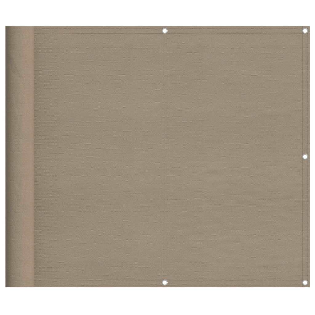 Vidaxx Balkon-Sichtschutz 90 x 800 cm, 100 % Oxford-Polyester, Taupe