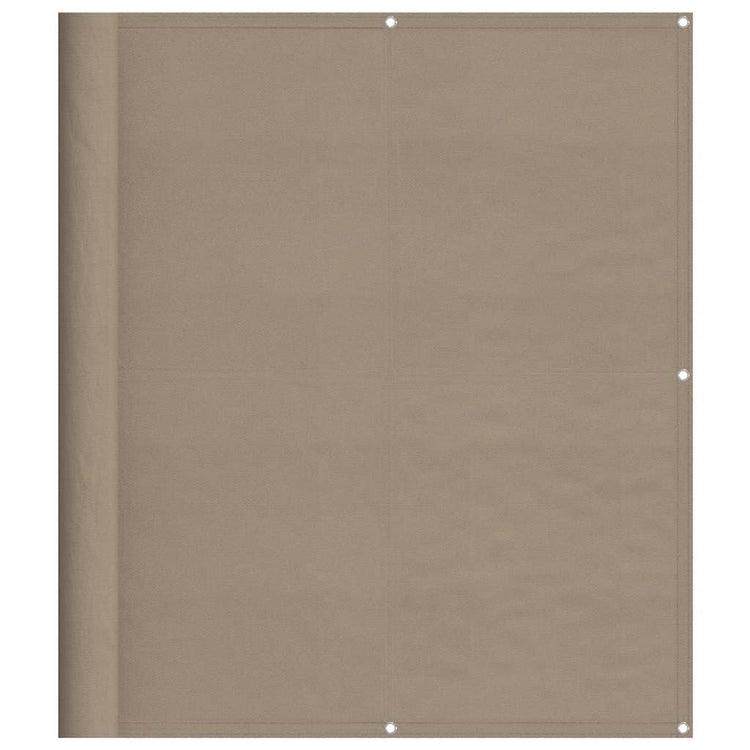 Vidaxx Balkon-Sichtschutz 120 x 700 cm, 100 % Oxford-Polyester, Taupe