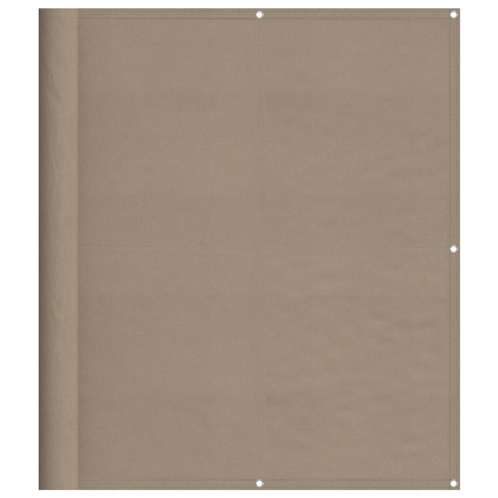 Vidaxx Balkon-Sichtschutz 120 x 1000 cm, 100 % Oxford-Polyester, Taupe