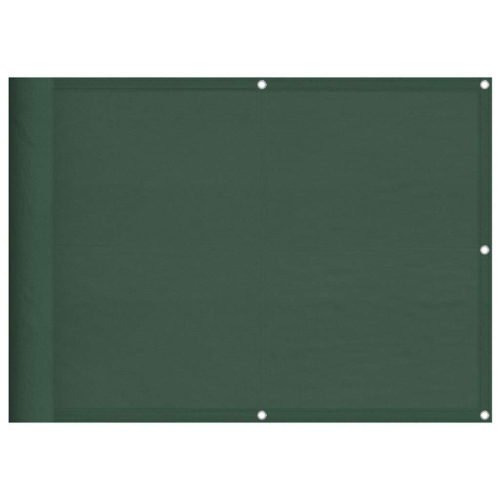 Vidaxx Balkonschirm 75x700 cm 100 % Oxford-Polyester dunkelgrün