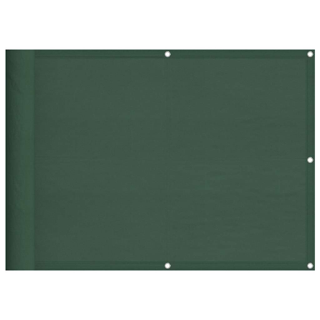 Vidaxx Balkonschirm 75x1000 cm 100 % Oxford-Polyester dunkelgrün