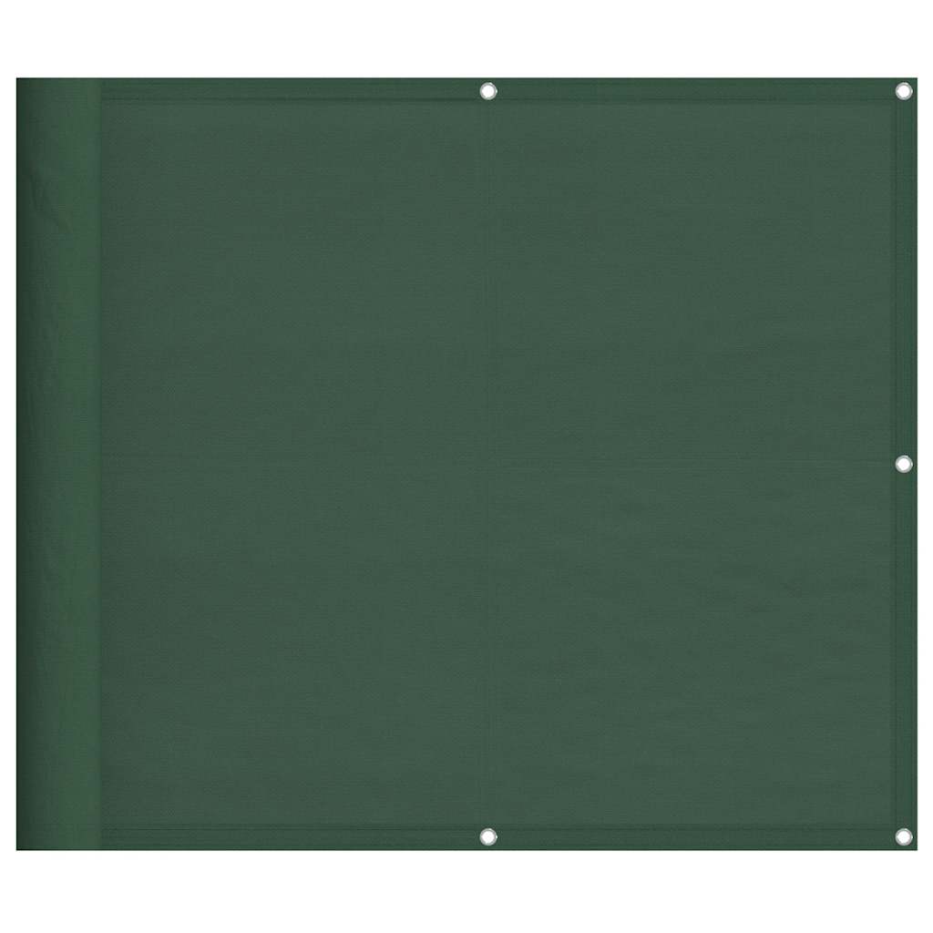 Vidaxx Balkonschirm 90x700 cm 100 % Oxford-Polyester dunkelgrün