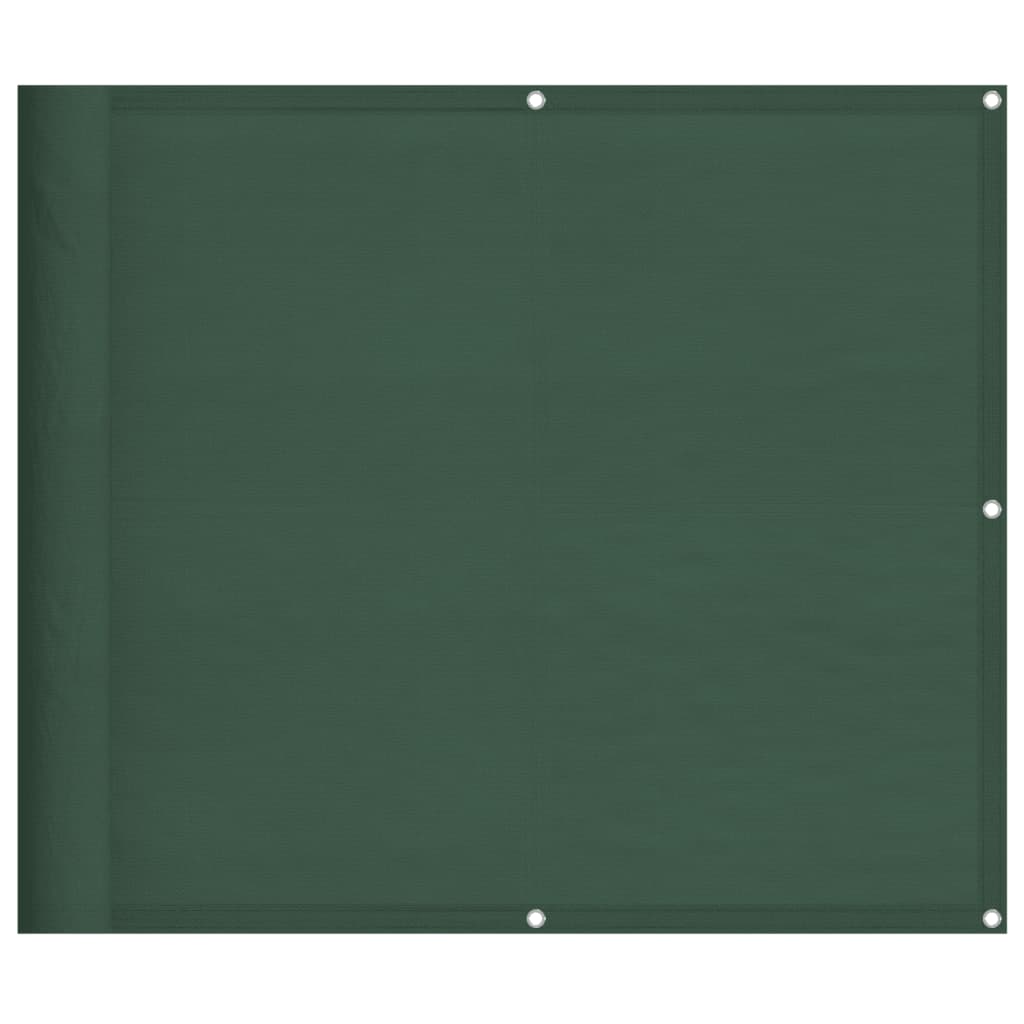Vidaxx Balkonschirm 90x1000 cm 100 % Oxford-Polyester dunkelgrün
