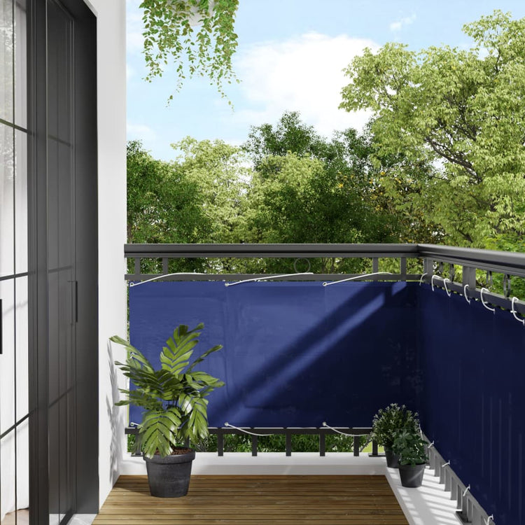 Vidaxx Balkonschirm 75x1000 cm 100 % Oxford-Polyester blau