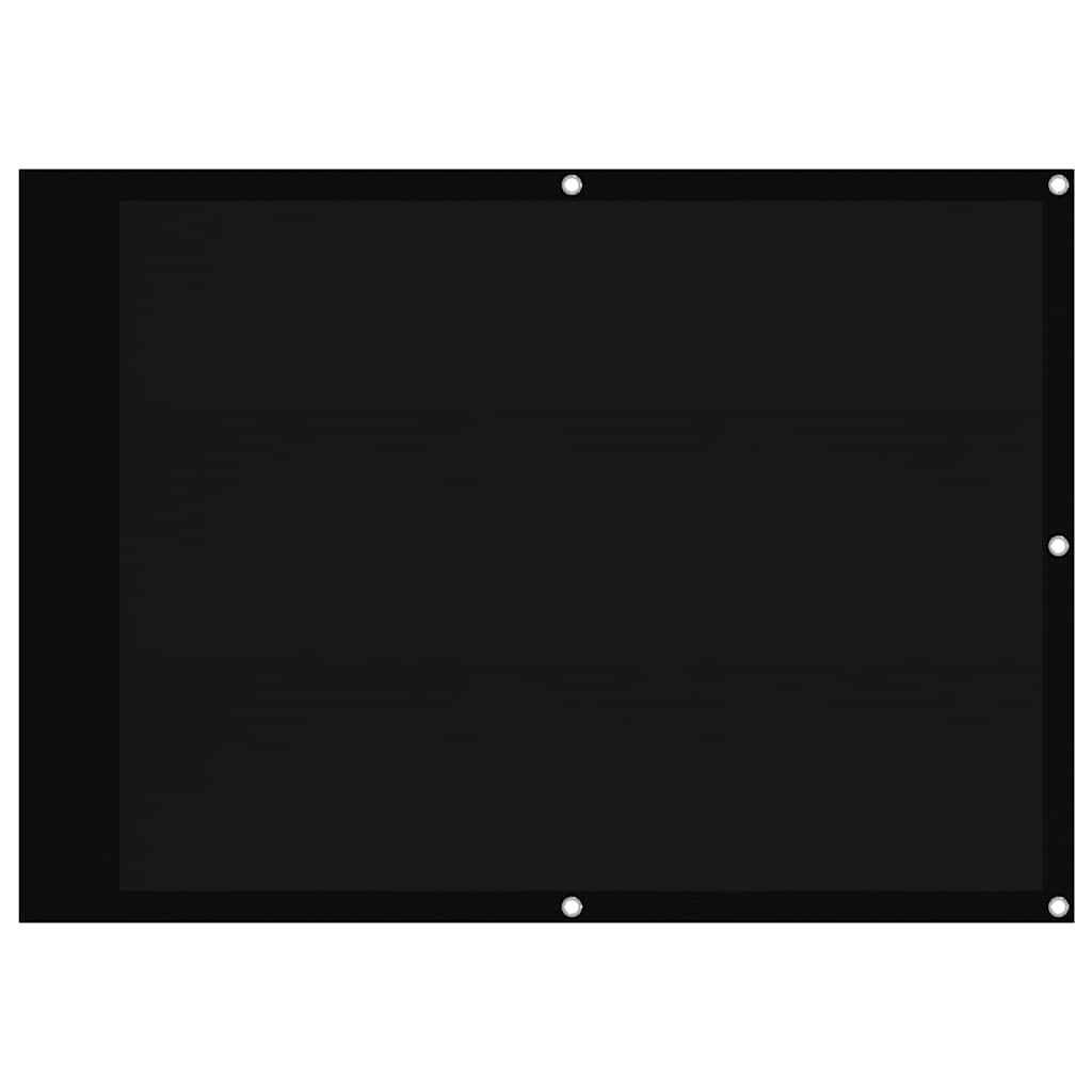 Vidaxl Balkon Bildschirm 75x700 cm 100% Oxford Polyester Schwarz