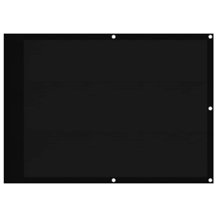 Vidaxl Balkon Bildschirm 75x700 cm 100% Oxford Polyester Schwarz