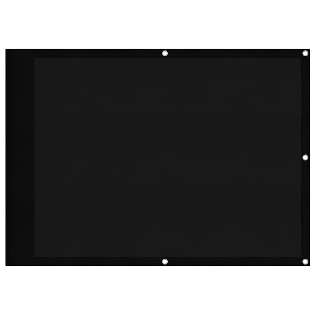 Vidaxx Balkonschirm 75x1000 cm 100 % Oxford-Polyester schwarz
