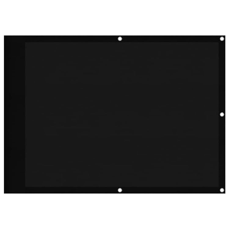 Vidaxx Balkonschirm 75x1000 cm 100 % Oxford-Polyester schwarz