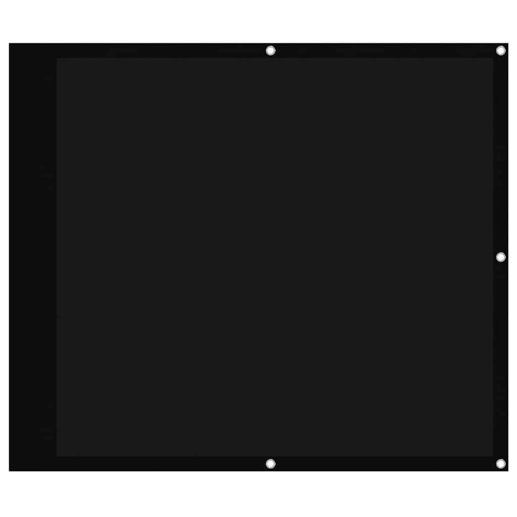 Vidaxx Balkonschirm 90x1000 cm 100 % Oxford-Polyester schwarz