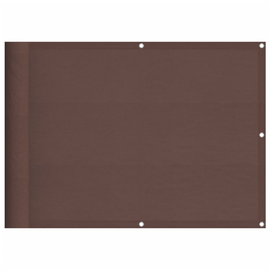 VIDAXL -Balkon -Bildschirm 75x700 cm 100% Oxford Polyester Brown