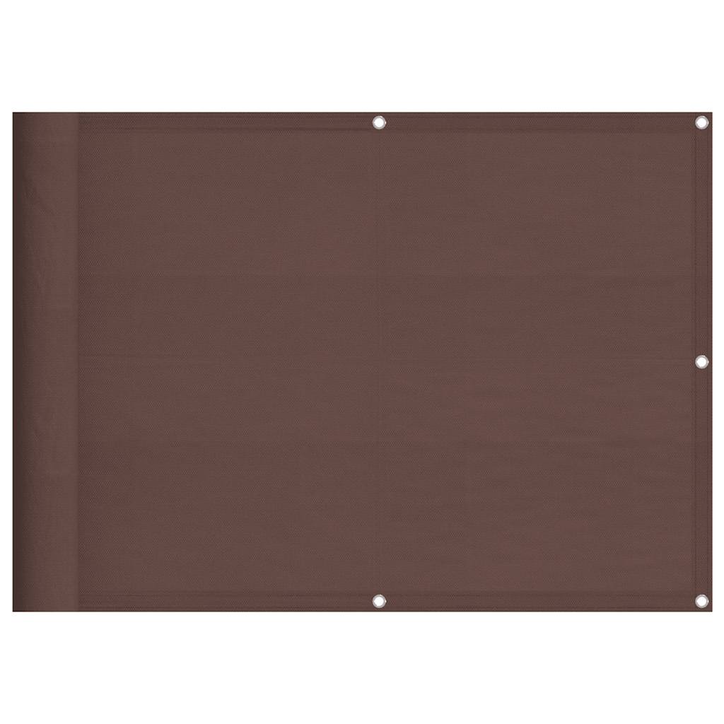Vidaxx Balkonschirm 75x1000 cm 100 % Oxford-Polyester braun
