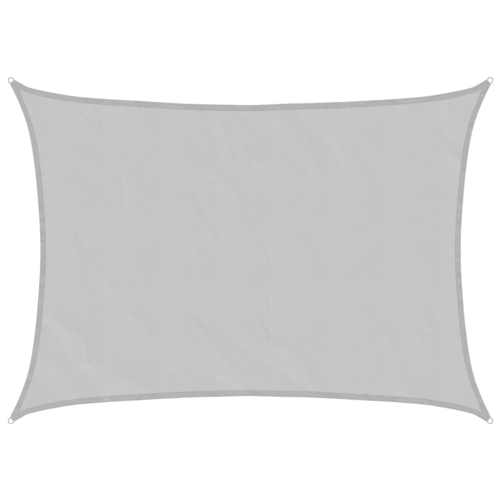 Vidaxl Sonnensegel 7x5 m 100 % Polyester Oxford hellgrau