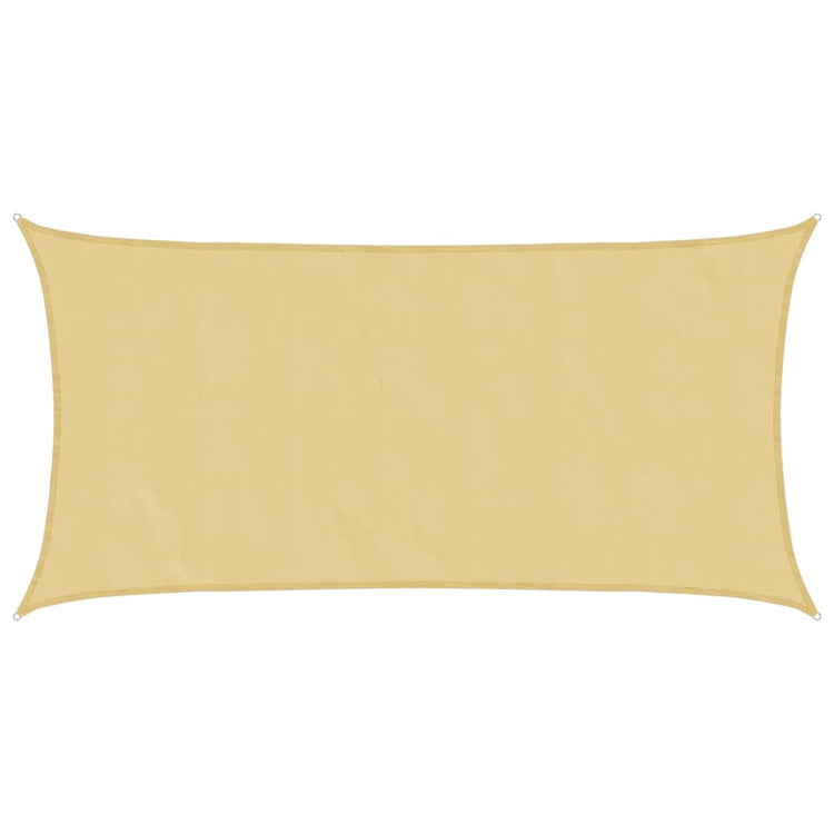 Vidaxl Zonnezeil 3,5 x 2 m 100% Polyester Oxford Sand -Colored