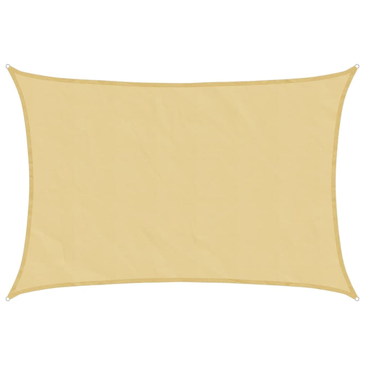 Vidaxl Zonnezeil 4,5 x 3 m 100% Polyester Oxford Sand -Colored