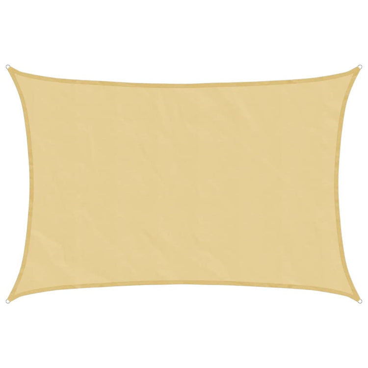 Vidaxl Zonnezeil 4,5 x 3,5 m 100% Polyester Oxford Sand -Colored