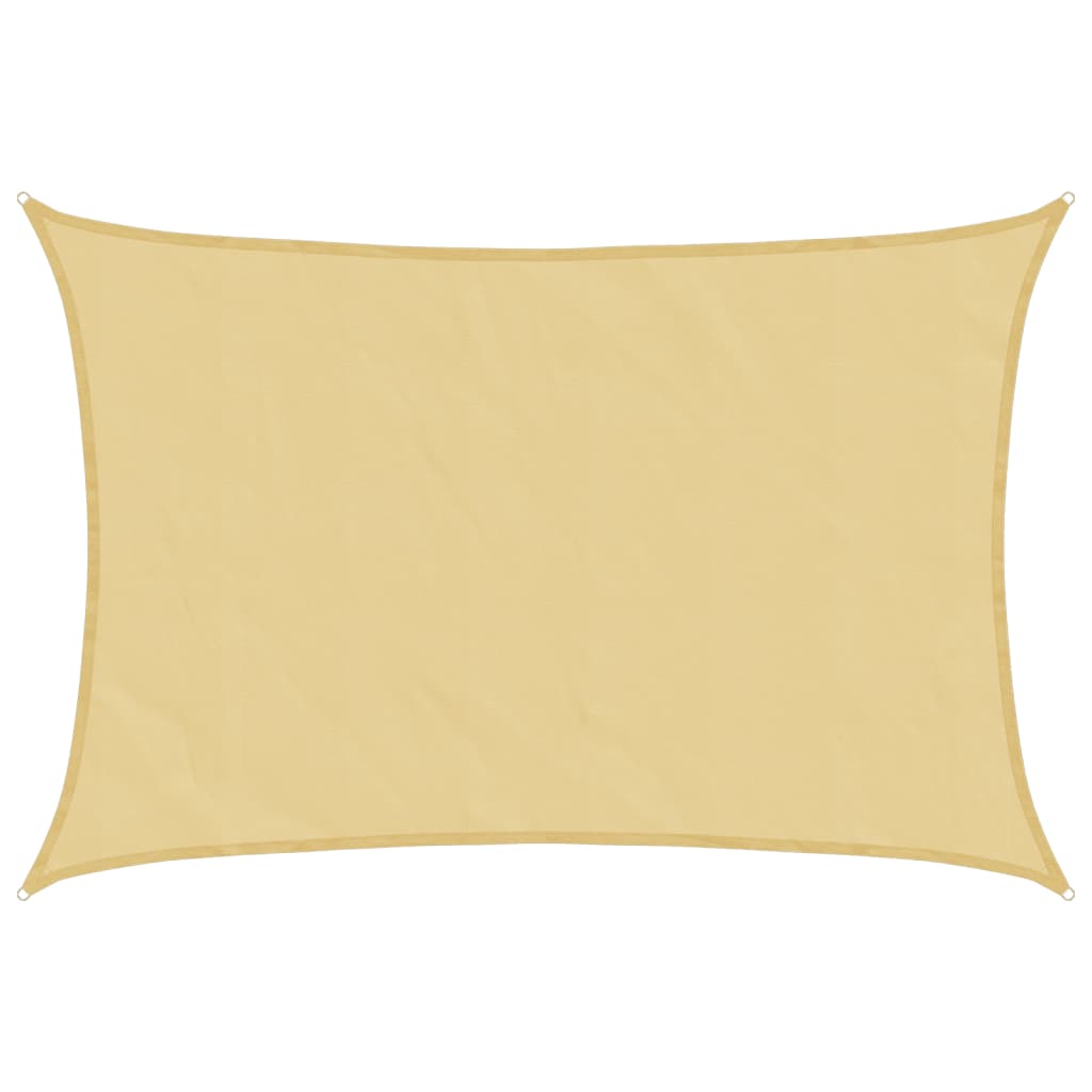 Vidaxl Zonnezeil 5x4 m 100% Polyester Oxford Sand -Colored