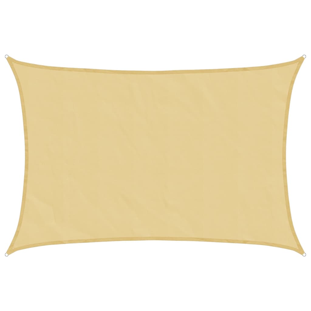 Vidaxl Zonnezeil 6x4 m 100% Polyester Oxford Sand -Colored