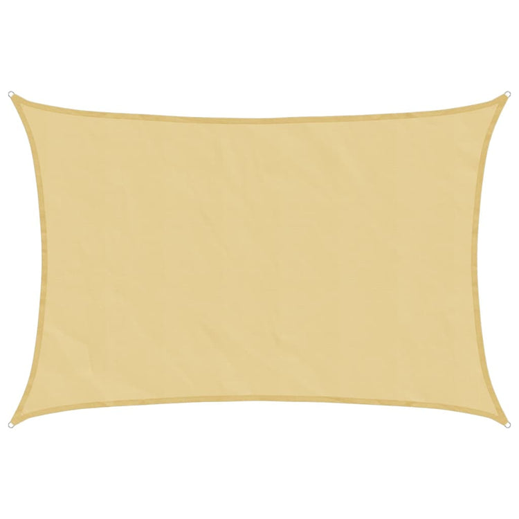 Vidaxl Zonnezeil 6x4 m 100% Polyester Oxford Sand -Colored
