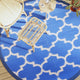 Vidaxl Outdoor Teppich Ø 200 cm Polypropenblau