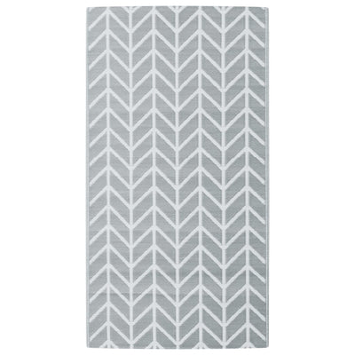 VIDAXL Outside Rug 80x150 cm pp grau