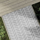 Vidaxl außerhalb Teppich 120x180 cm pp grau