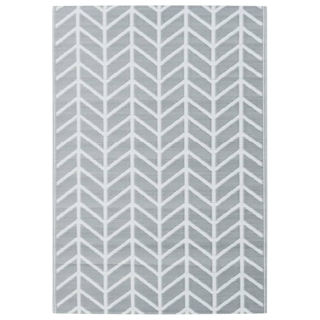 Vidaxl außerhalb des Teppichs 160x230 cm pp grau