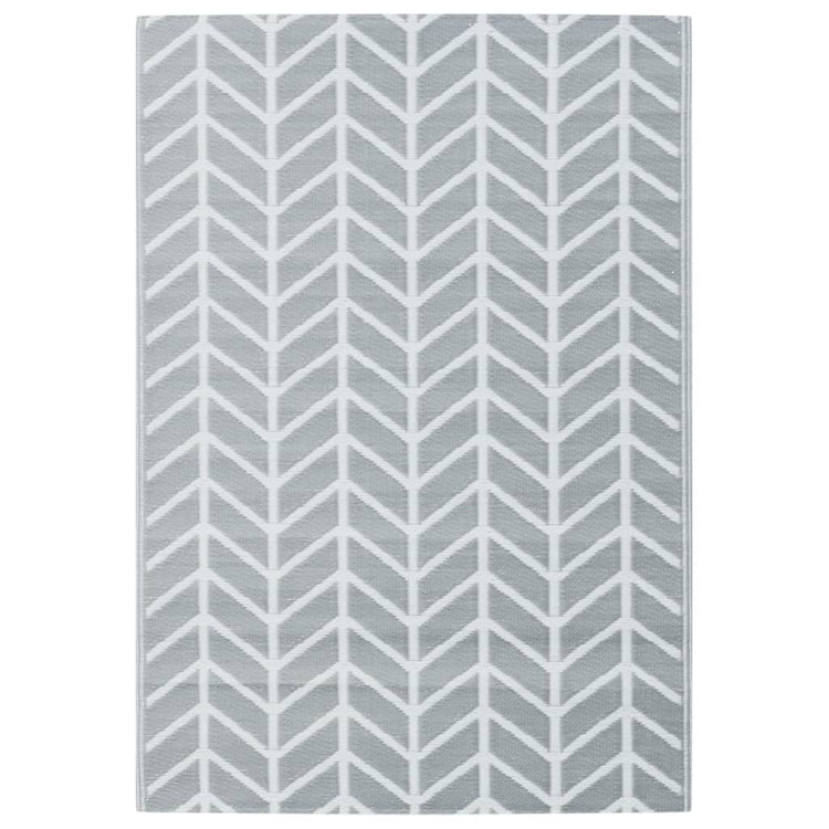 Vidaxl außerhalb des Teppichs 160x230 cm pp grau