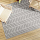 Vidaxl außerhalb des Teppichs 160x230 cm pp grau