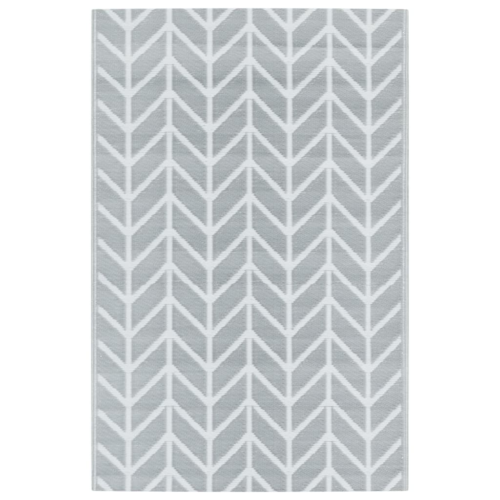 Vidaxl Outdoor Teppich 190x290 cm pp grau