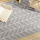 Vidaxl Outdoor Teppich 190x290 cm pp grau