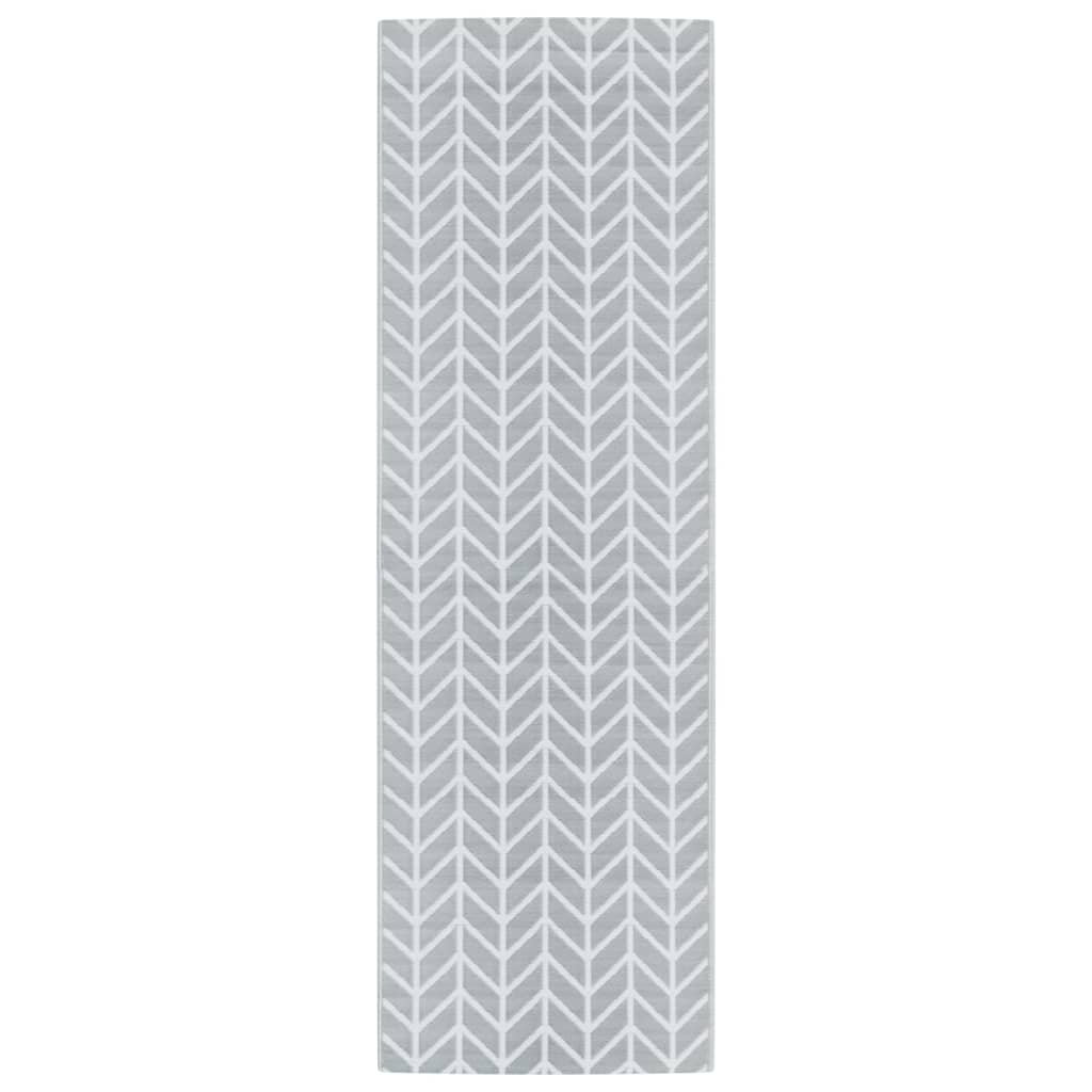 VIDAXL Outside Rug 80x250 cm Polypropengrau