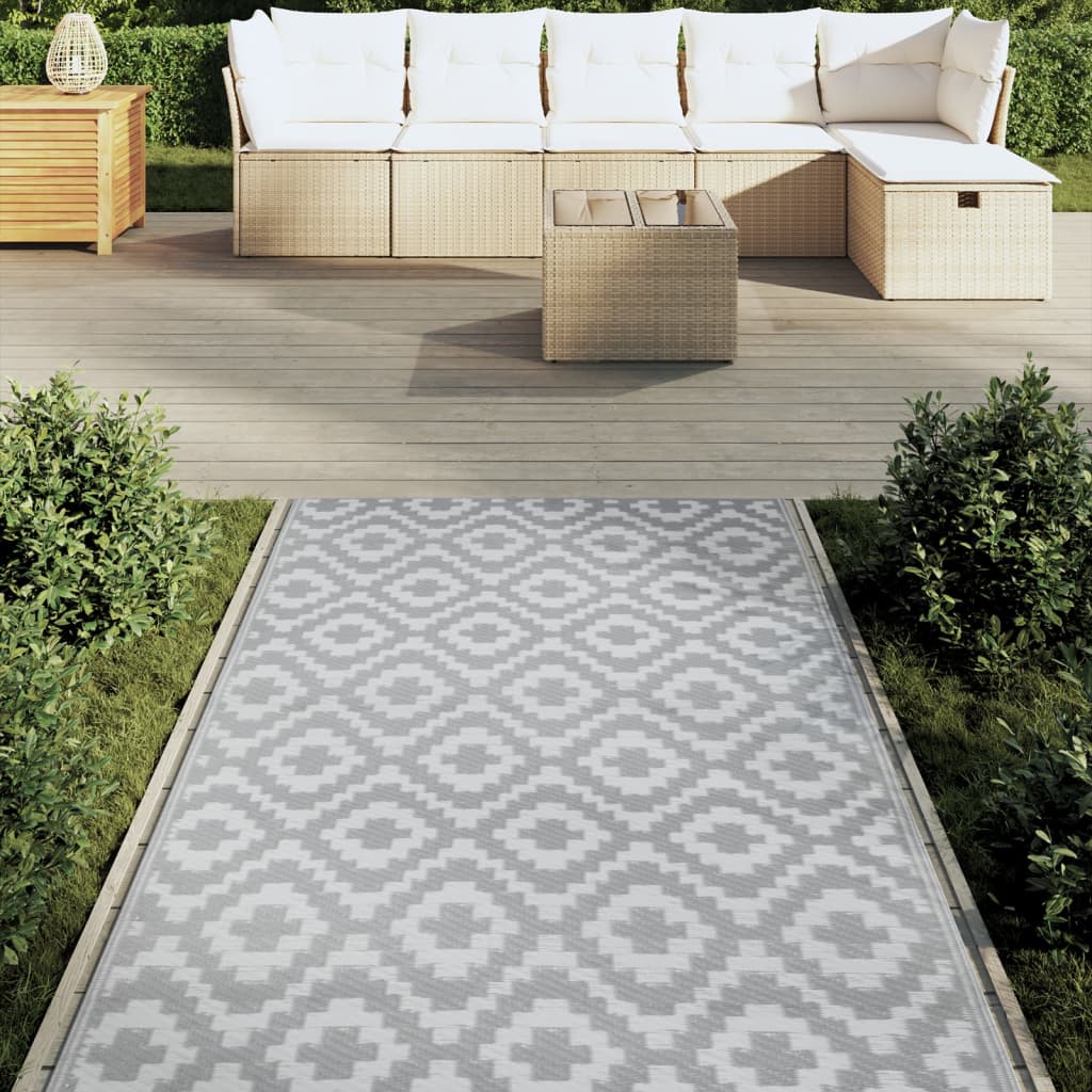 Vidaxx Outdoor-Teppich Arakil 120x180 cm PP grau