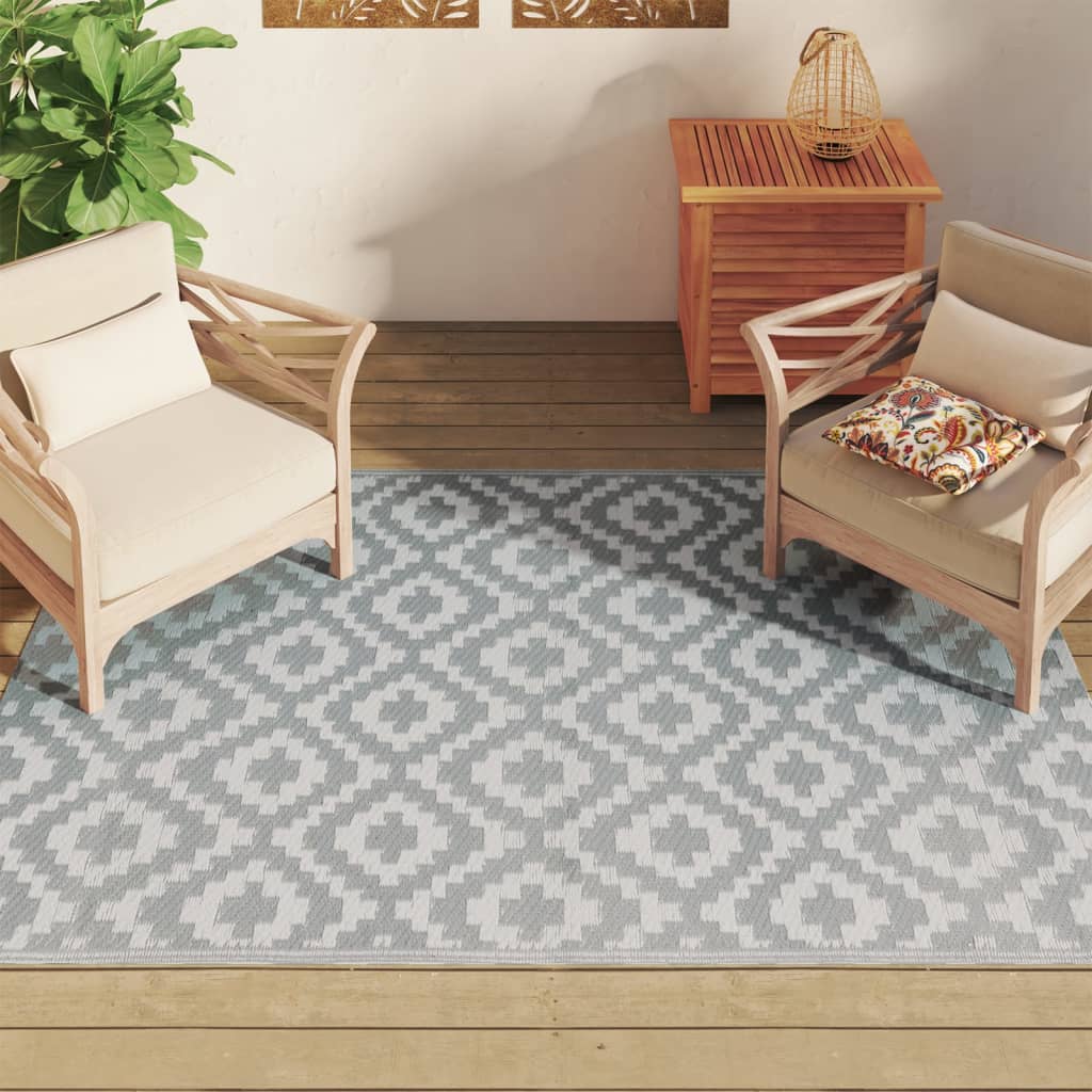Vidaxx Outdoor-Teppich Arakil 140x200 cm PP grau