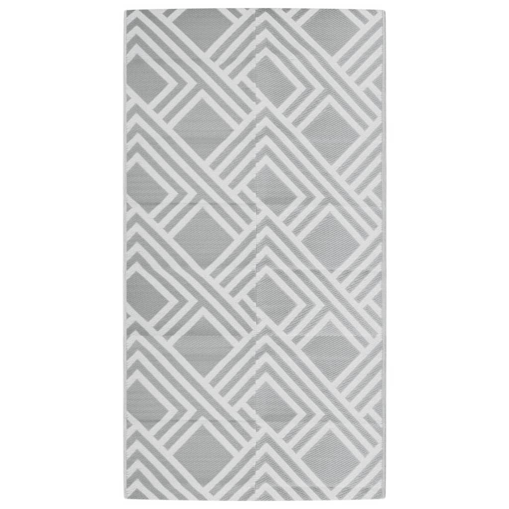 VIDAXL Outside Rug 80x150 cm pp grau