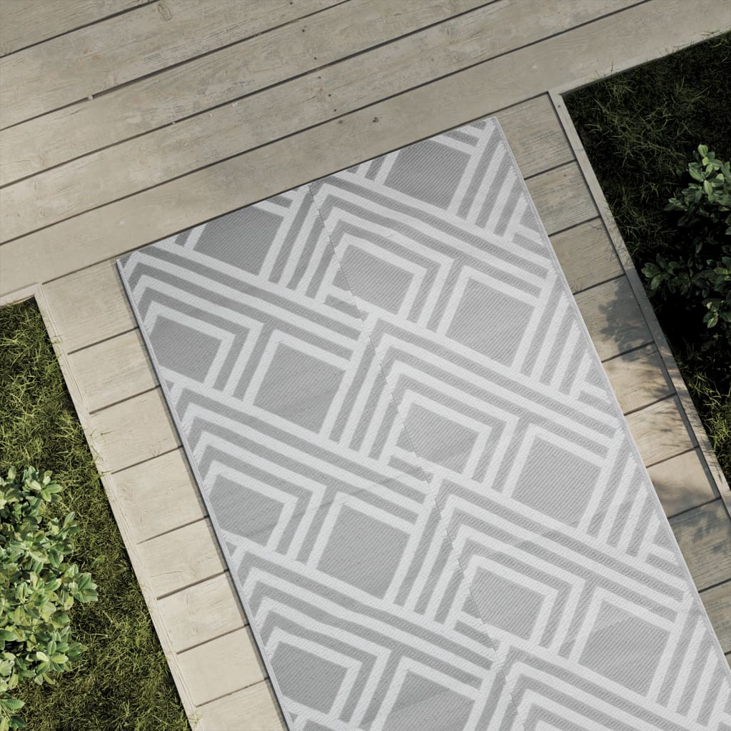 VIDAXL Outside Rug 80x150 cm pp grau