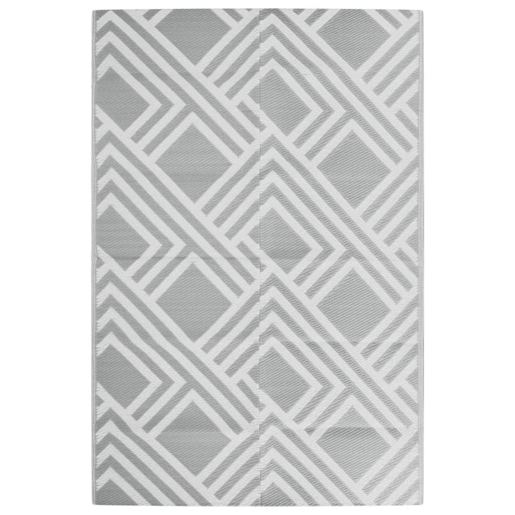 Vidaxl außerhalb Teppich 120x180 cm pp grau