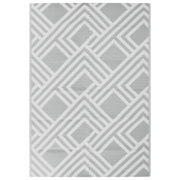 Vidaxl außerhalb des Teppichs 160x230 cm pp grau