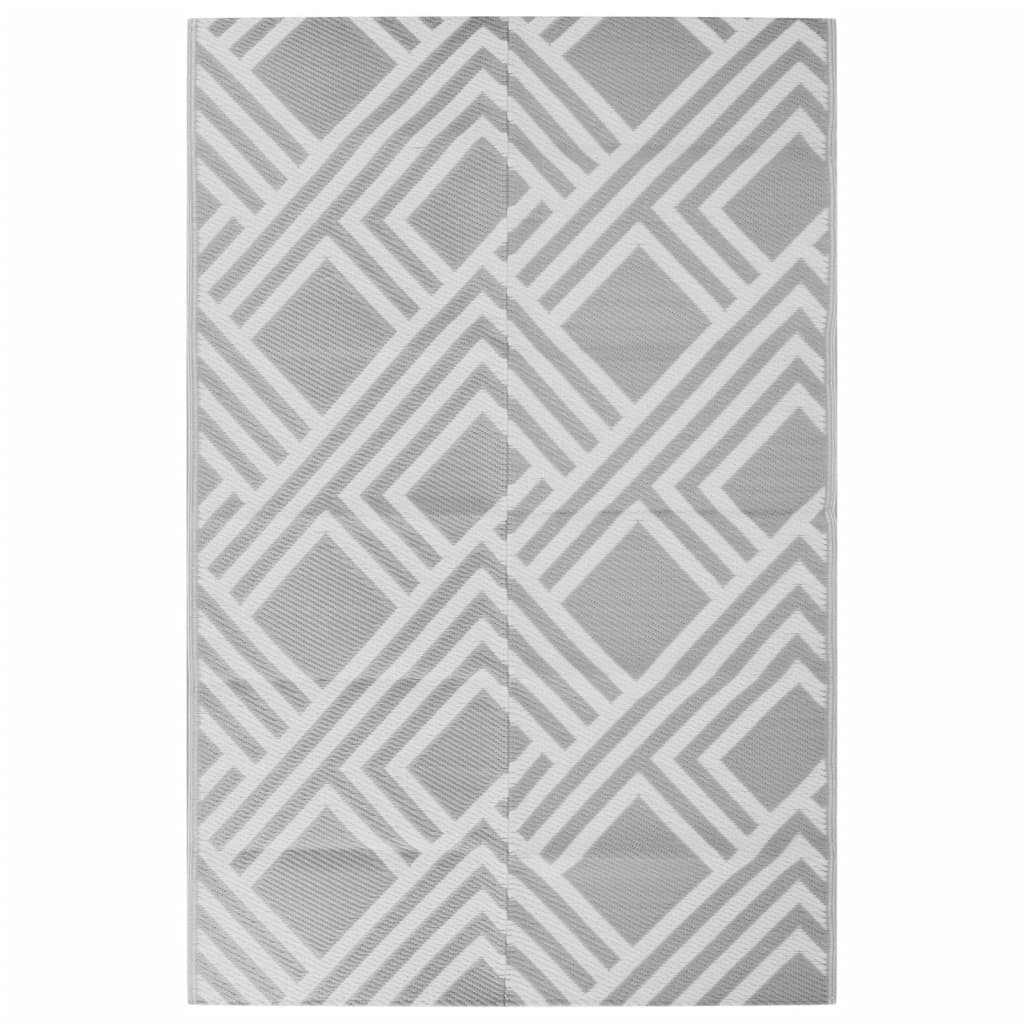 Vidaxl Outdoor Teppich 190x290 cm pp grau
