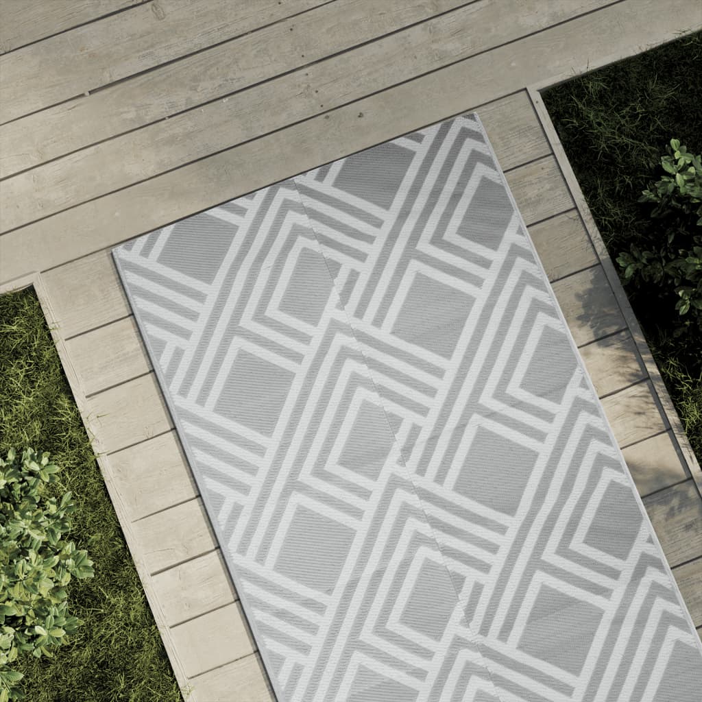 VIDAXL Outside Rug 80x250 cm Polypropengrau