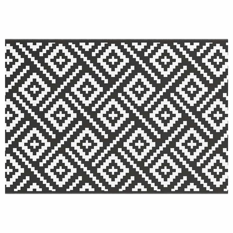 Vidaxx Outdoor-Teppich Arakil 160x230 cm PP weiß und schwarz
