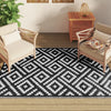 Vidaxx Outdoor-Teppich Arakil 140x200 cm Polypropylen weiß und schwarz