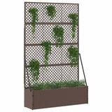 VidaXL Gartenblumentopf Braun 105 x 30 x 170 cm Metall - afbeelding 1