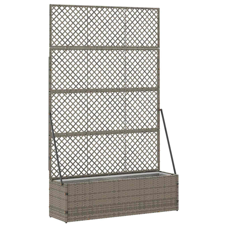 Vidaxx Gartenblumentopf Grau 105 x 30 x 170 cm Metall