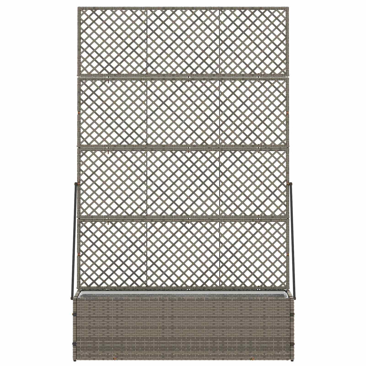 Vidaxx Gartenblumentopf Grau 105 x 30 x 170 cm Metall