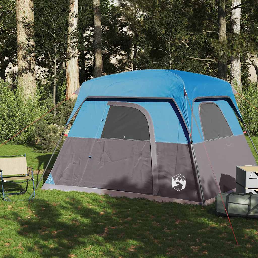 VidaXL Zelt 4-Personen wasserdicht blau