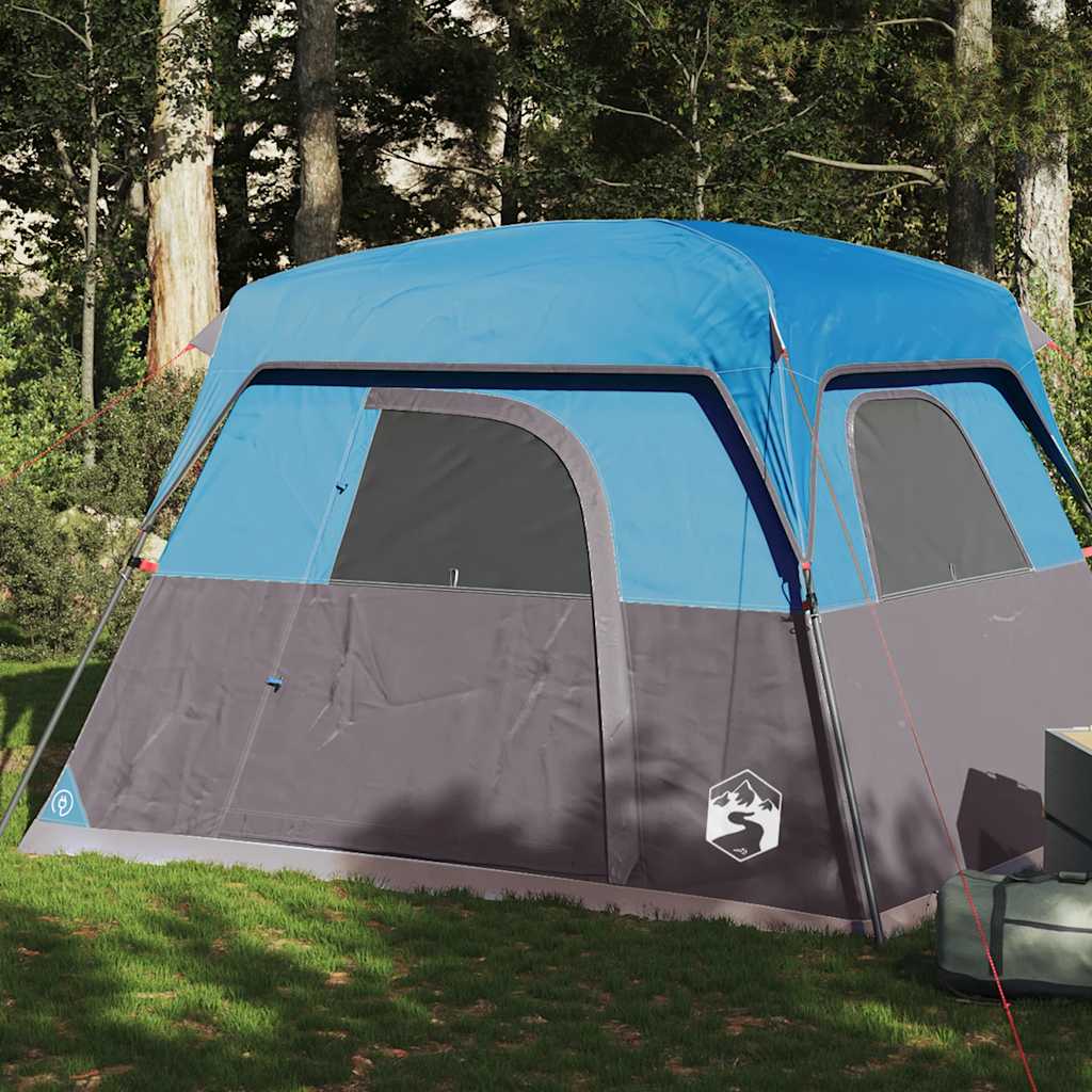 VidaXL Zelt 4-Personen wasserdicht blau