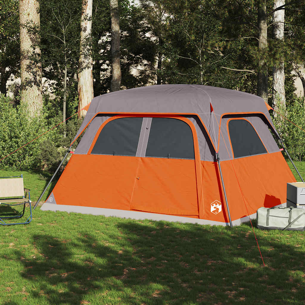 VidaXL Familienzelt 6-Personen wasserdicht orange